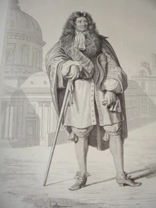 PÉRIODE LOUIS XIV / GRAVURE XIXe / LAFONTAINE - Picture 1 of 1