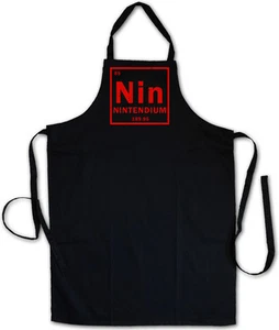 NIN BARBECUE BBQ COOKING KITCHEN APRON Tendium Nintendium Element Periodic Table - Picture 1 of 1