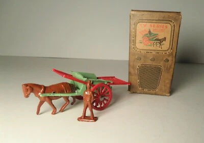 Vintage Benbros TV Series No. 1 Horse Drawn Hay Cart w/ Boxed - Image 1 of 4
