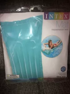 Intex Tappetino galleggiante gonfiabile per piscina trasparente BLU. 72 pollici x 27 pollici estate - Foto 1 di 2