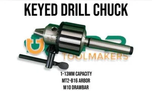 Drill Chuck & Arbor drawbar threaded back variations 2MT & 3MT you pick - Picture 1 of 8