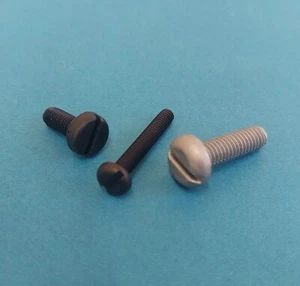 Mix Colour Nylon Plastic Slotted Pan Head Screws / Bolts / Fasteners - Picture 1 of 3