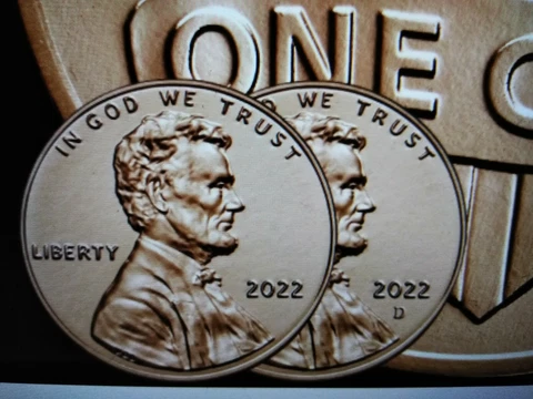 2023&2022-P&D- LINCOLN CENTS FROM  BU BANK ROLLS-(4 COINS)---IN HAND --SHIP NOW Cover