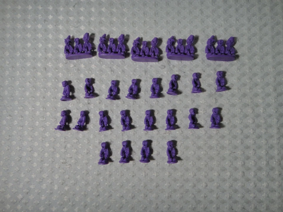 Plants Vs Zombies Risk Game peças de reposição peças zumbis roxo lote de 25 - Imagem 1 de 4