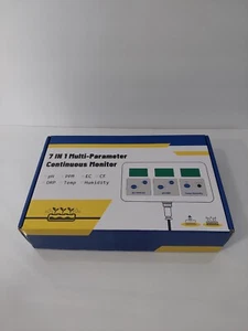 pH EC TDS Continuous Monitor pH ORP Meter for Home Growers, 7 in 1 pH EC PPM ... - Picture 1 of 8