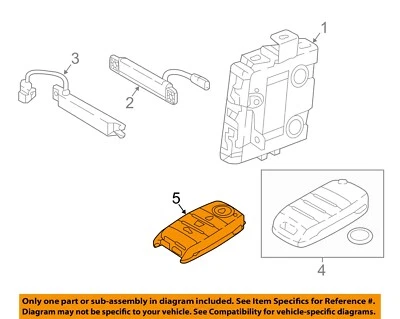 KIA OEM 2017 Niro Llavero de entrada sin llave Transmisor remoto 95440G5000 Foto 1 de 2