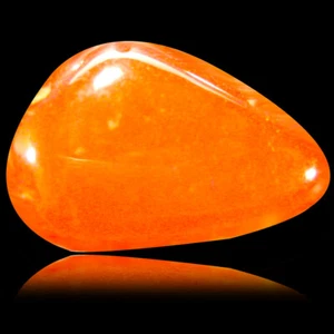 1.07 ct Great looking Fancy Cabochon (10 x 7 mm) Flashing Multi Red Fire Opal - Picture 1 of 1