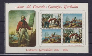 (B739) erinofilo - 1982 FOGLIETTO DI 4 CENTENARIOGARIBALDINO nuovo non linguella - Foto 1 di 2