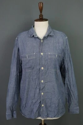 Carhartt Regular Blue Denim Long Sleeve Button Down Shirt - Image 1 of 4