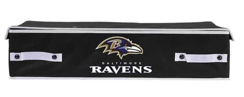 Baltimore Ravens NFL Large 26"x18"x6" Collapsible Under the Bed Storage Bin Cover