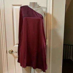 NWT Tanya Taylor Burgundy satin Leah Dress, size 4 - Picture 1 of 6