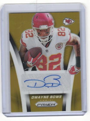 2024 Panini Prizm Дуэйн Боу с автографом золотая призма /10 вождей SSP #FBA-DBE - Изображение 1 из 2