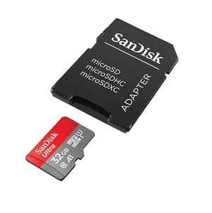 Karta pamięci SanDisk Ultra microSDHC + adapter SD, SDSQUA4-032G-GN6MA - Zdjęcie 1 z 4
