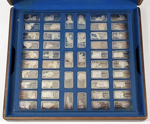 Hamilton Mint 50 oz Silver Bar Set 50 State Official Ingots of The United States - Picture 1 of 2