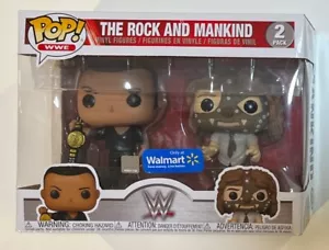 Funko Pop 2-Pack WWE The Rock And Mankind Vinyl Figuren Walmart Exclusive - Bild 1 von 9