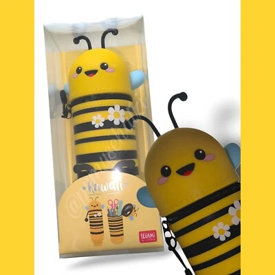 Legami Kawaii Federmäppchen & Stifteköcher 2-in-1 Biene Bee KA0021 Federtasche