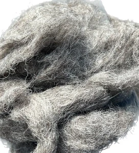 7 Oz Gray Merino Wool for Spinning into Yarn and Wet or Needle Felting. Some VM - Picture 1 of 2