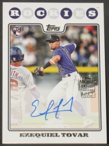 Ezequiel Tovar 2023 Topps Archives Autógrafo Favorito de los Fan Novato Colorado Rockie - Imagen 1 de 2