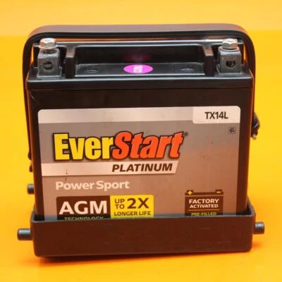 2006-2011 KAWASAKI NINJA ZX14 ZX14R AGM ПЛАТИНОВЫЙ АККУМУЛЯТОР EVERSTART 26012-1409 - Изображение 1 из 4