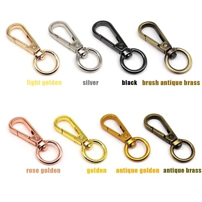 Lobster Swivel Keychain Car Key ring Dog Chain Belt Clasp Clip Snap Trigger Hook - Image 1 of 4