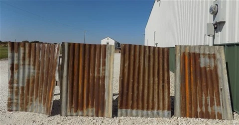 4 Galvanized Tin Sheets, Roof Ceiling Sink Backsplash, Architectural Salvage A20 Cover