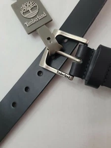 TIMBERLAND Men's Casual Fashion BELT BLACK Leather Size 42 Brand New $52 - Picture 1 of 9