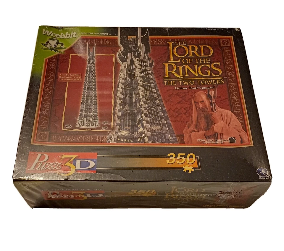 Wrebbit 3D Puzzle LOtR Lord Of The Rings ORTHANC TOWER ISENGARD NOS