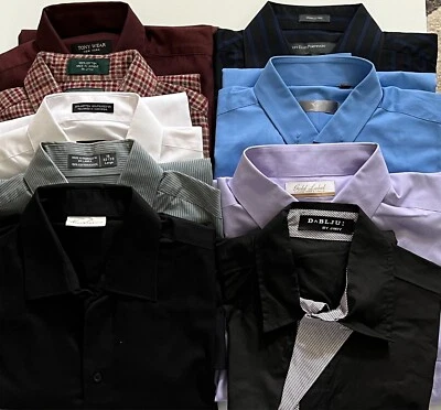 Men's Regular Fit Button Down Long Sleeve Dress Shirts - Image 1 of 4