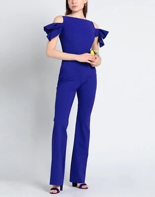NWT Chiara Boni Fearne Dressy jumpsuit 4U.S/40IT Inchiostro MSRP$750 — 第 1/4 张图片