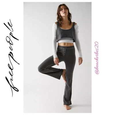 Pantalones de salón Free People íntimamente temprano en la noche nuevos sin etiquetas medianos FP-98 Foto 1 de 4