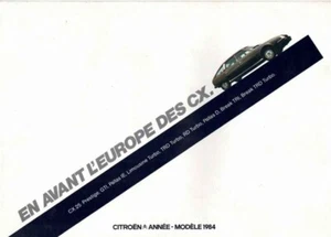 Katalog Prospekt Citroën CX 25 / 25 D Turbo 06/1983 Frankreich - Bild 1 von 2