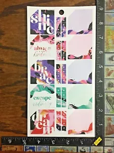 PEGATINAS DE PAPEL DE UNA HOJA ETIQUETAS DE PINTURA BRILLANTE DE THE HAPPY PLANNER #GDL204 - Imagen 1 de 2
