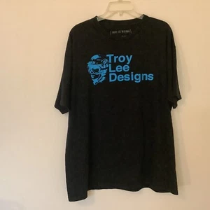 Camiseta con logotipo de Troy Lee Designs para hombre talla XL manga corta carreras 81 gráfico negro - Imagen 1 de 19