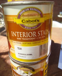CABOTS 250mm Interior Stain "TEAK" PICK UP ONLY ROOTY HILL 2766 - Picture 1 of 1