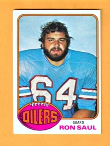 Ron Saul Houston Oilers 1976 Topps #208 Michigan State Spartans Butler PA - Imagen 1 de 2