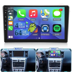 4+64GB Carplay For Nissan Murano 2004-2008 Car Stereo Radio Android 15 GPS Navi - Picture 1 of 24