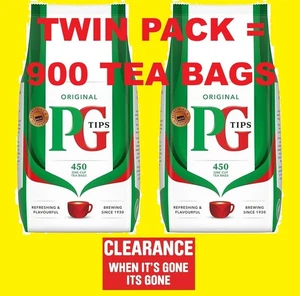 2x PG Tips Catering One Cup Tea Bags 450 Count - Clearance - BBE 08/2025 - Picture 1 of 4