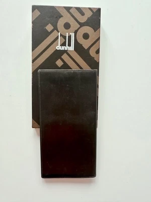 Dunhill Brown Leather Folding Wallet & Card Holder Vintage Item Original Box - Image 1 of 4