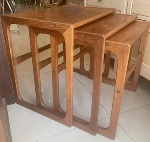 MCM Teak G Plan Quadrille Nest of Tables Danish Style - Picture 1 of 24