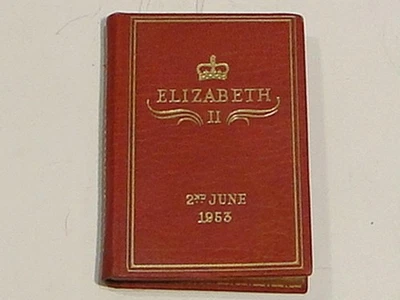 Rare Elizabeth II The Coronation Service Achille J St. Onge Miniature Book 1953 Foto 1 de 4