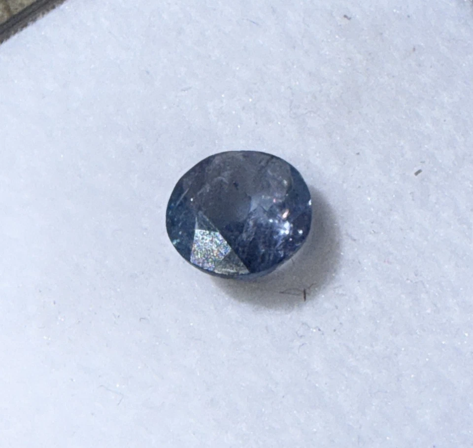 Authentic Round Faceted VSI Tanzanite  loose Gemstone making 1ct Round Solitaire - Image 1 of 4