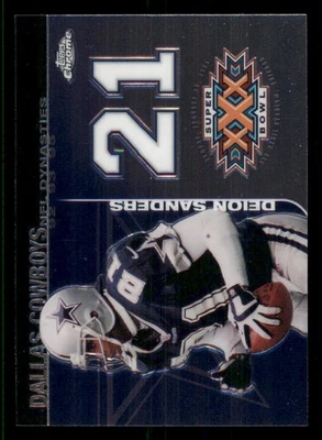 2008 Topps Chrome Dynasties #DYNCDS Deion Sanders - Image 1 of 2