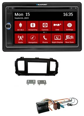 Blaupunkt Bluetooth DAB 2DIN USB DVD MP3 Autoradio für Citroen Jumpy Dispatch Sp - Bild 1 von 4