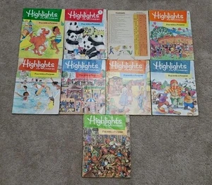 Vintage Lot Of 9 Highlights For Children Magazine 1983, 1986, & 1987 Magazines - Picture 1 of 24