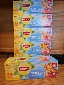 NUEVAS BOLSAS DE TÉ LIPTON 24ct (paquete de 6) Escogidas en el pico de la frescura ENVÍO GRATUITO - Imagen 1 de 4