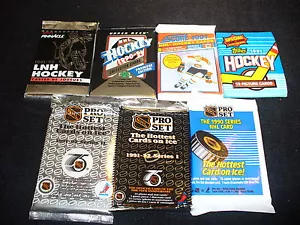 $1.00 Vintage Unopened HOCKEY CARD PACK LOT Free Auto Card every 10 lots! - Picture 1 of 4