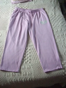 Ladies Joggers - Straight Leg - Pink/Lilac (Reclaimed Vintage - UK 20) - Picture 1 of 10