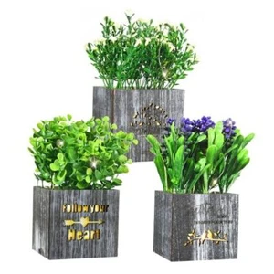 Artificial Plants & Flowers with Nightlight, Potted Fake Plants for Original - Picture 1 of 7