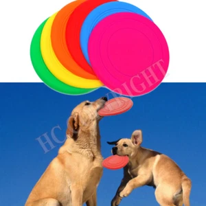 Hund Flying Disc Fliegende Scheibe Hundetraining Spielzeug Draussen - Picture 1 of 8