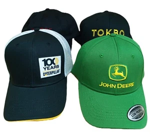 Lot Of 4 - John Deere CAT Tokbo Z-Edge CES 2025 Edition Adjustable Baseball Caps - Picture 1 of 9
